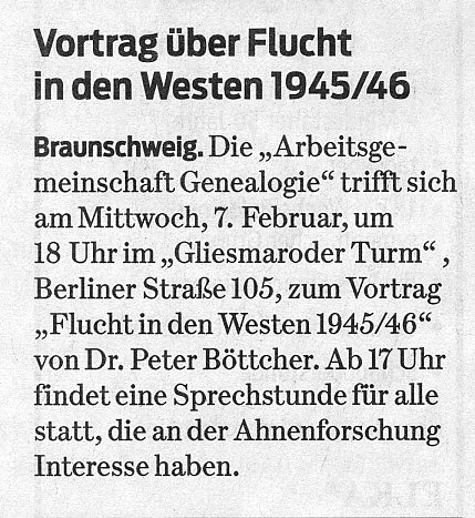 Braunschweiger Zeitung vom 05.02.2018